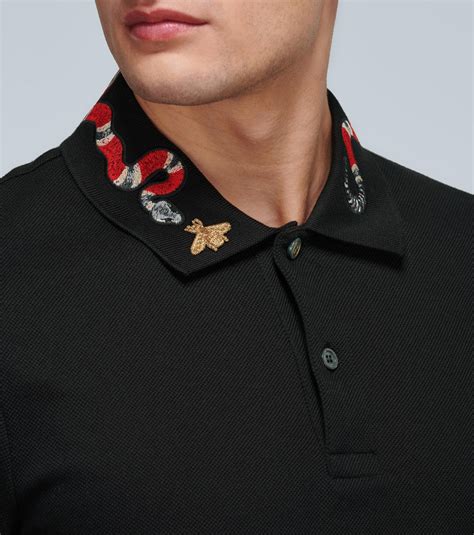 gucci snake collar shirt free shipping|Gucci shirt with snake.